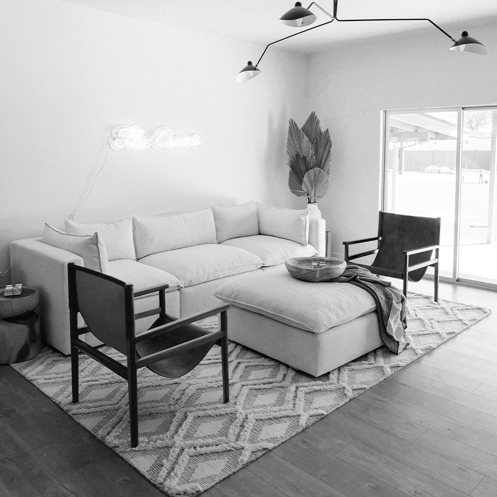 A bright, comfortable living room